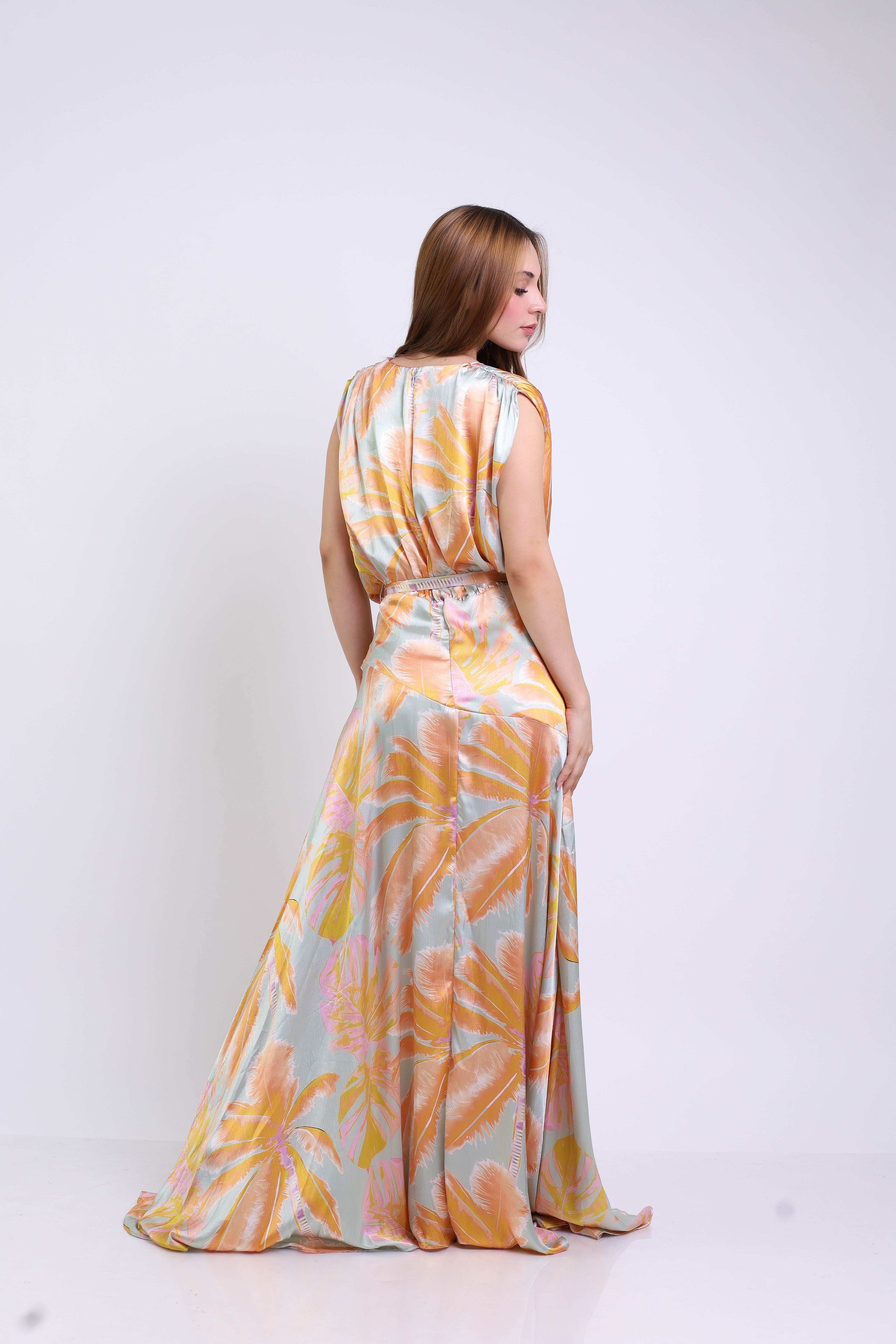 Vestido Maxi Tropical Pastel
