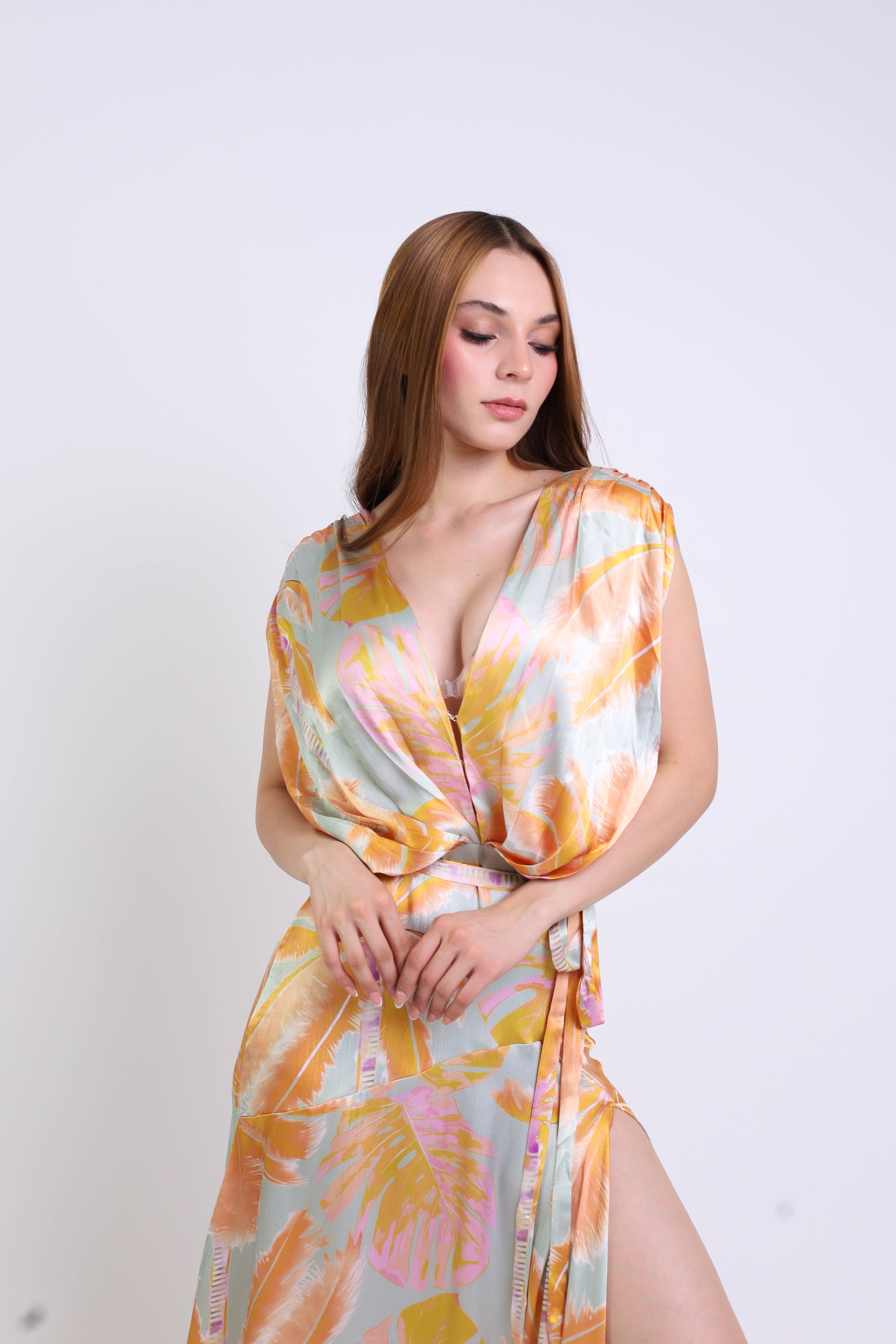 Vestido Maxi Tropical Pastel